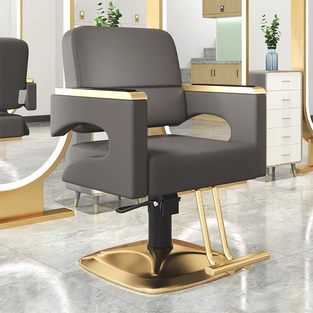 

Modern Luxury Barber Chair Aesthetic Leg Rest Ergonomic Beauty Salon Chair Swivel Personalized Silla Barberia Salon Furniture