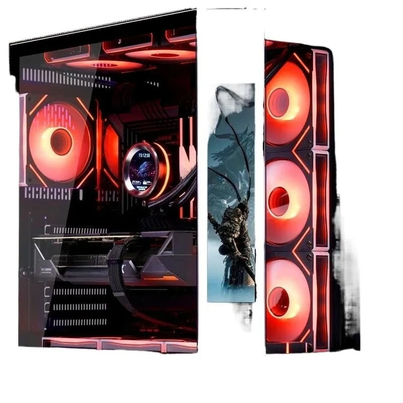 Game Computer Full Tower Steel Metal Chassis  Case Hot Selling with Screen