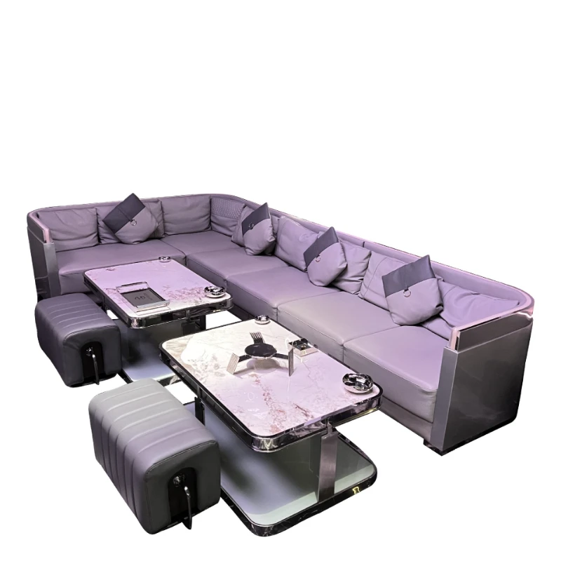 

Directly from the manufactur sofa coffee table combination bar private club box card seat U-shaped L-shaped ktv sofa