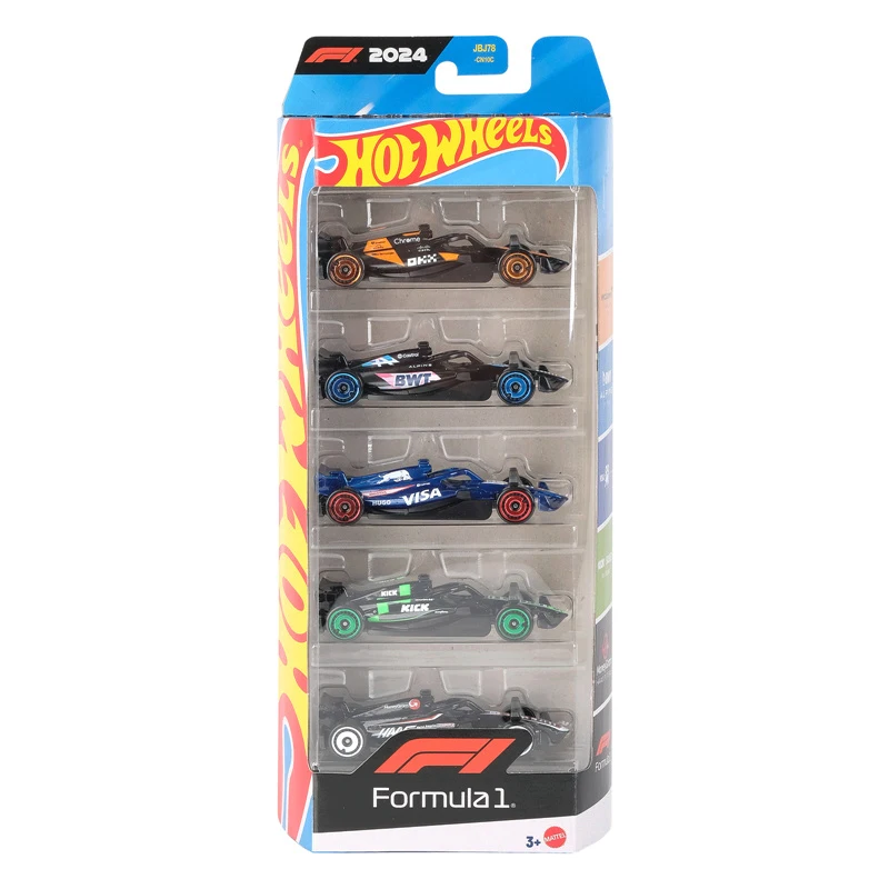 Hot Wheels 1806 5-Pack HW Getaways Track Builder Batman X-Raycers Street Beasts Series 1/64 Diecast Model Cars Toy JBJ78 HTV51