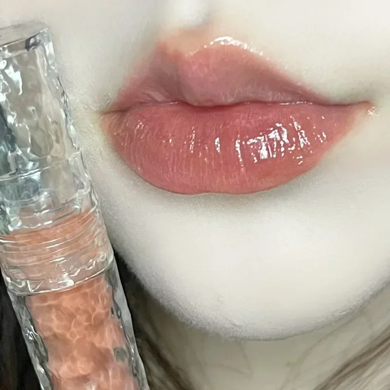 Waterproof Mirror Nude Lip Gloss Transparent Nude Dark Brown Red Lip Glaze Lasting Velvet Liquid Lipstick Women Makeup Cosmetic