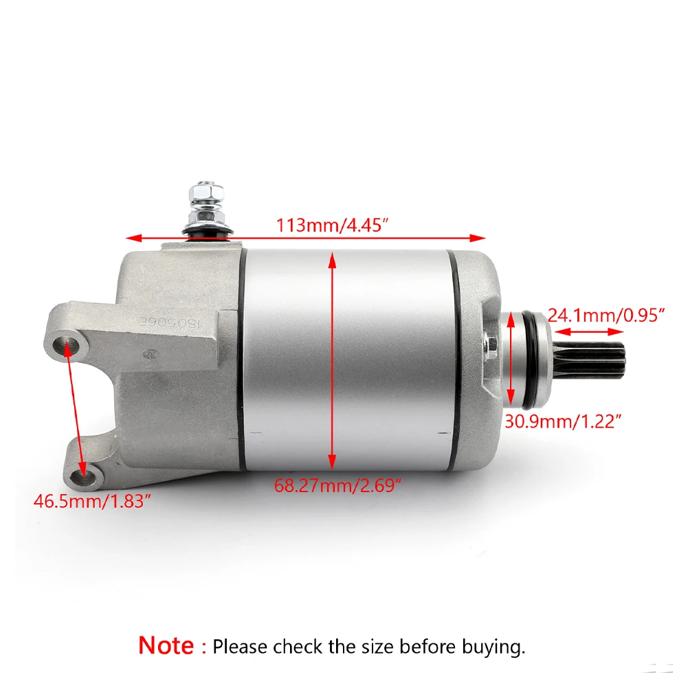 

For YAMAHA ATV 350 YFM35 RX400 YZR600 TFM35G GRIZZLY 2WD 4WD 348cc 3HE-81800-00-00 3HE-81890-00-00 Motorcycle Starter Motor