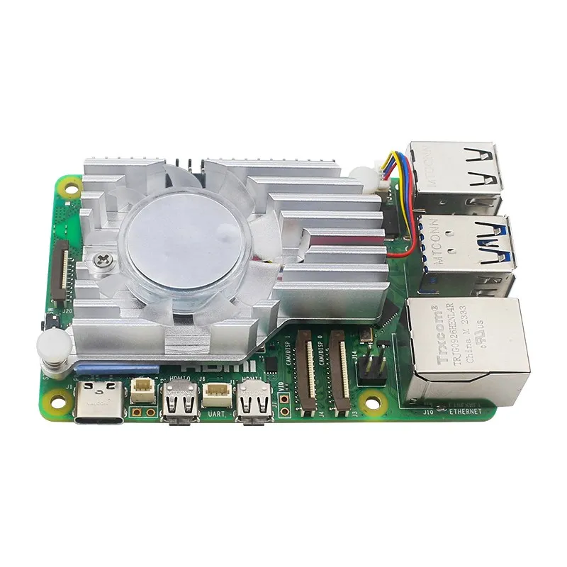 Кулер для Raspberry Pi 5, Универсальный алюминиевый радиатор охлаждения для Raspberry Pi 5