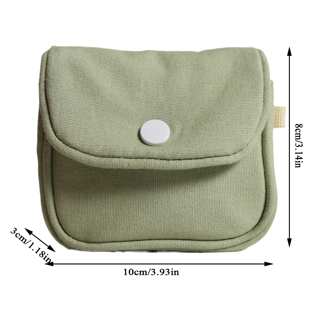 Porte-monnaie en coton portable pour femme, mini sac de rangement coréen, porte-monnaie, porte-monnaie, sacs de téléphone, porte-cartes, poudres à clés, maquillage, sauna