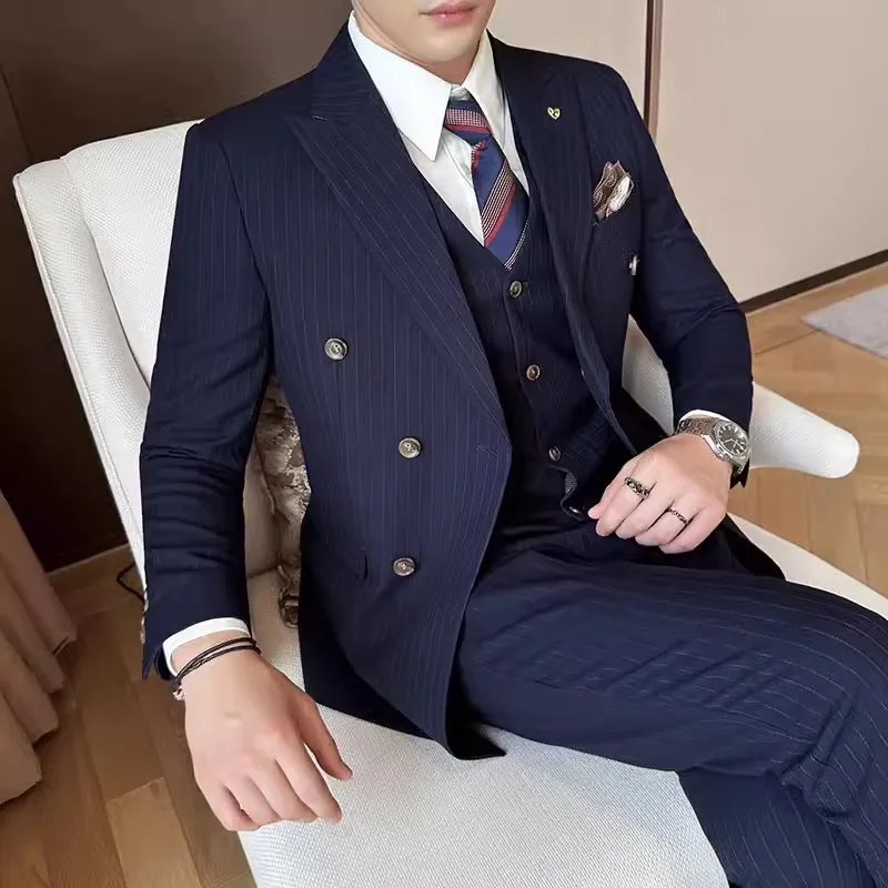 M8241 Men\'s suit jacket one piece Korean style slim fit top