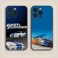 F-Fast And F-Furious R-R34 Phone Case For iPhone 15 14 13 12 11 Pro Xs Max Mini XR X 7 8 Plus Black Frosted Soft Shell Funda