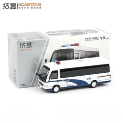 Xcartoys&POPRACE 1/64  Third generation Costacast simulation alloy model bus children's toy car model