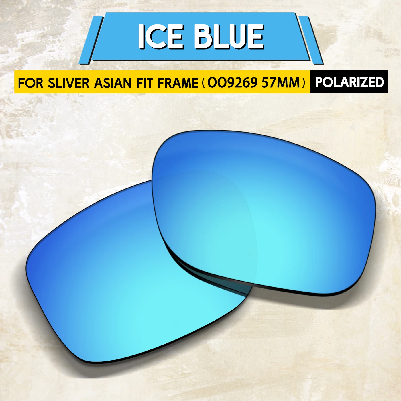 

2 Pairs 100% UV Protection Replacement Lenses for Oakley Sliver Asian Fit OO9269 Sunglasses-Combo Pack