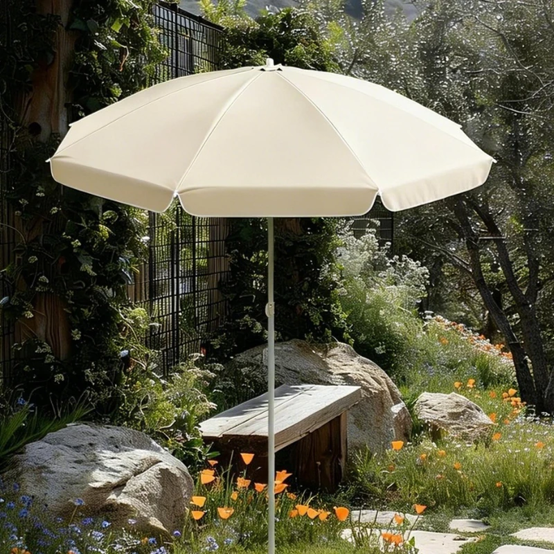 Portable Foldable Patio Umbrella Outdoor Leisure Parasols UV Protection Rainproof Canopy Multifunctional Camping Sun Umbrellas