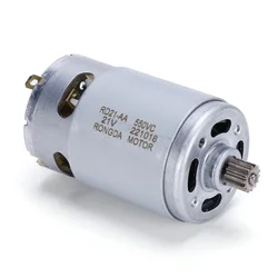 21V Mini DC Motor 14 Teeth Geared Motor 28000RPM 8.2mm Gear Diameter Power Tool Accessories for 550 Motor Lithium Chainsaw