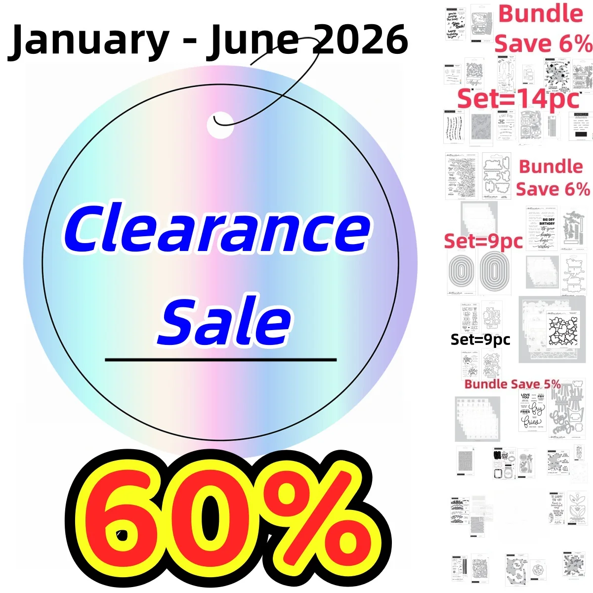 

2026 Collection New Metal Cutting Dies Clear Stamp Stencil Hot Foil for DIY Decorating Scrapbook Paper Card Album Clearance Sale