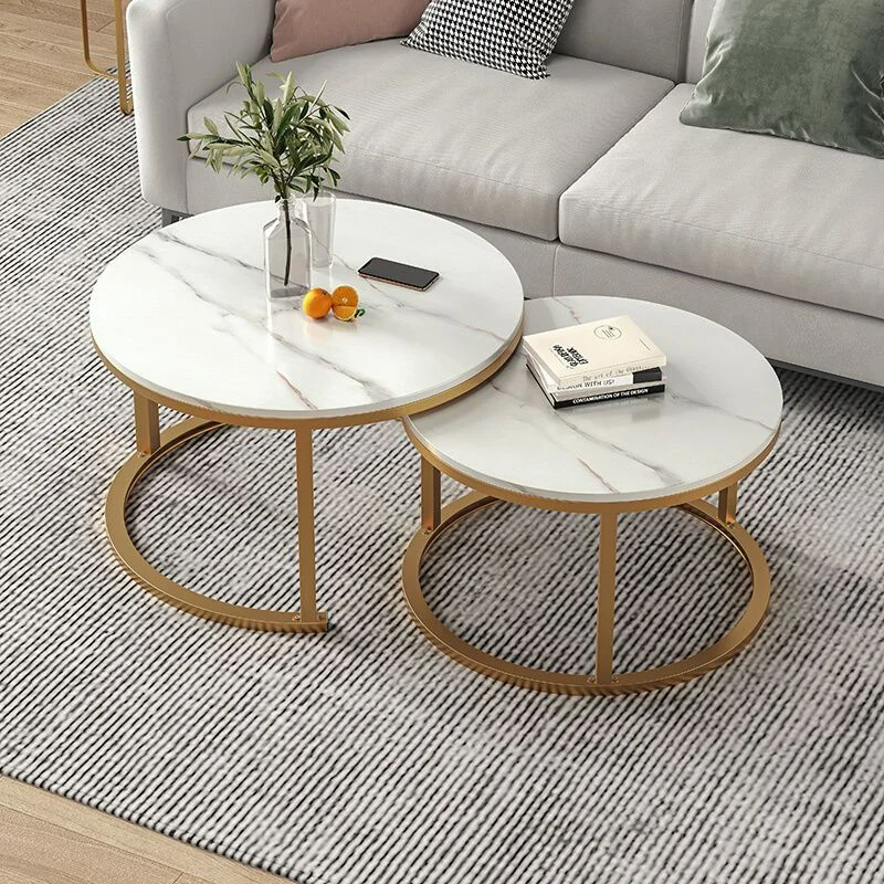 Nordic Living Room Coffee Table Writing Luxury Round Side Coffee Table Living Room Furniture Meubles De Salon Home Furniture Ins