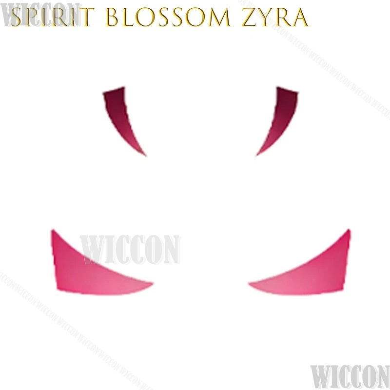 Pegatinas de Tatuajes Temporales de Spirit Blossom Zyra, Calcomanías Faciales de Personajes de Videojuegos, para ComicCon, Halloween, Navidad, Carnaval, Moe