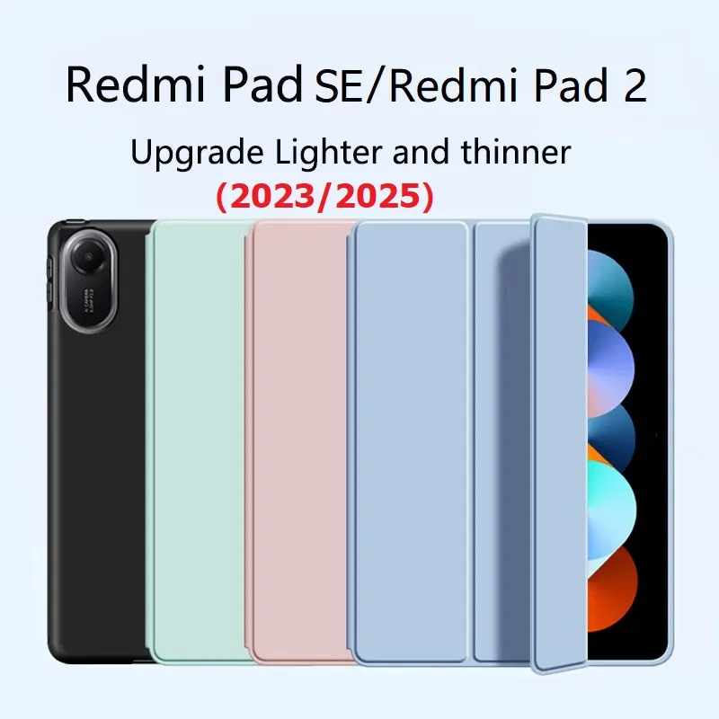 

Ultra Slim Case for Xiaomi Redmi Pad 2 11 inch 2025 Pad SE 2023 Auto Wake/Sleep Case for Redmi Pad 2 Pro 12.1 POCO 12.1'' Cover