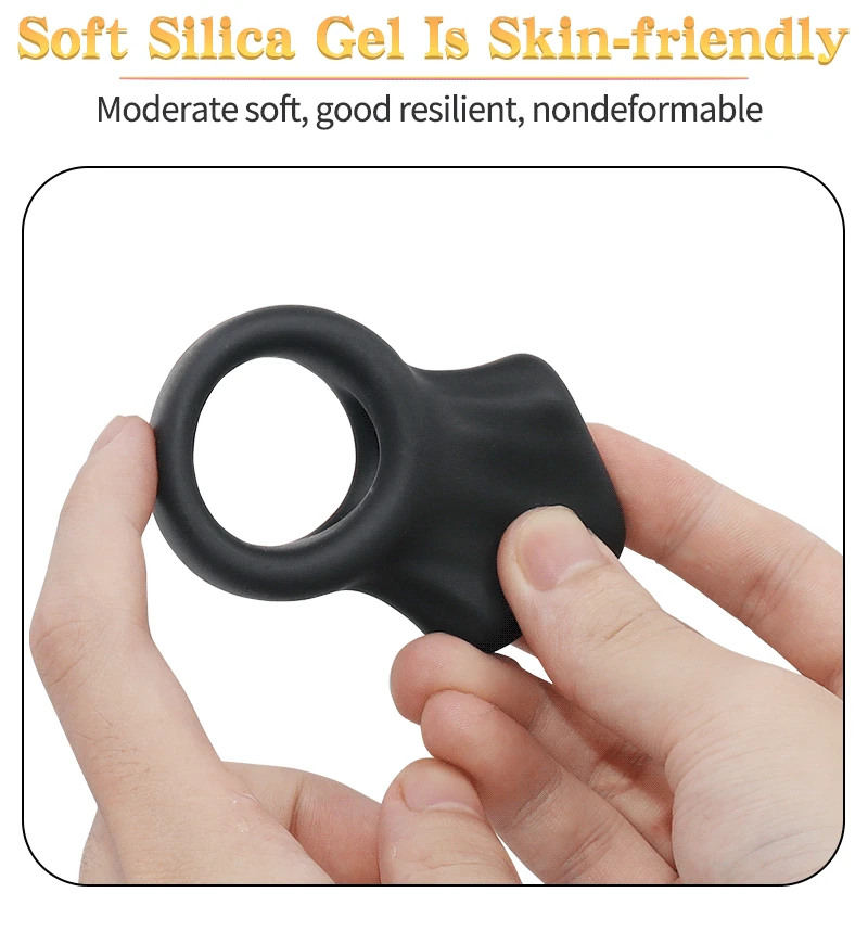 Hot Selling Silicone Cockring For Men Penis Sleeve Scrotum Stretcher Bondage Cage Adult Supplies Sexy Toys Small Penis Extender