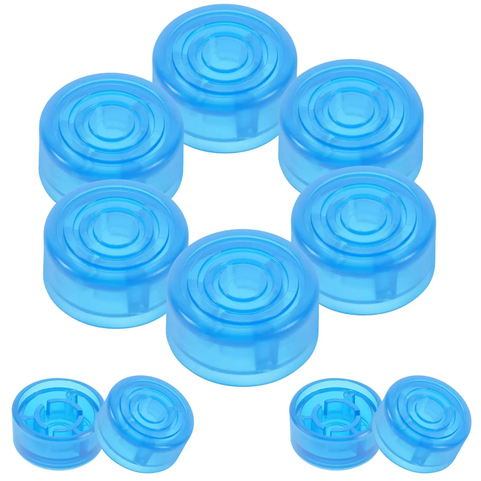 

10pcs Yellow Guitar Effects Pedal Protection Caps Plastic Durable Compatible Various Brands Electric Guitars Amplifiers Musical