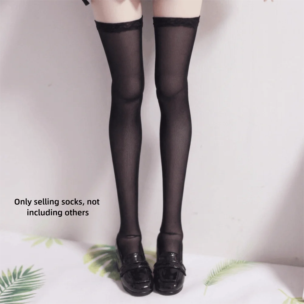 1Pair 1/6 Scale BJD Thigh Socks Knee High Ankle Length Doll Slouch Socks Stretch Textile for OB22 OB24 Azone Blythe Doll