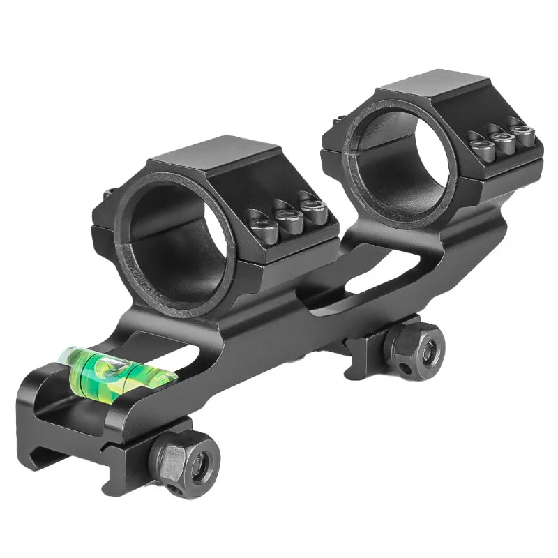 

Tactical Scope Mount 25.4Mm/30mm aiming bracket 20mm integrated guide rail with bubble level Picatinny Rail