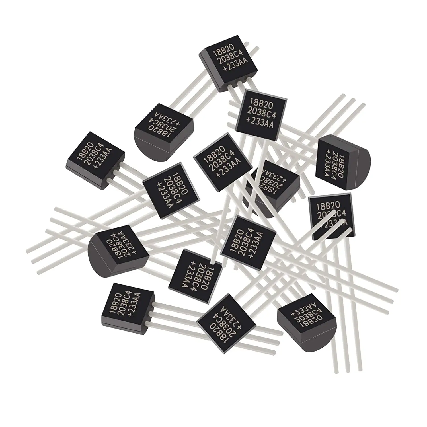 10pcs DS18B20 Temperature Sensor, Dallas 18B20 DS1822 TO-92 Digital Temperature Sensor for Arduino and Raspberry Pi