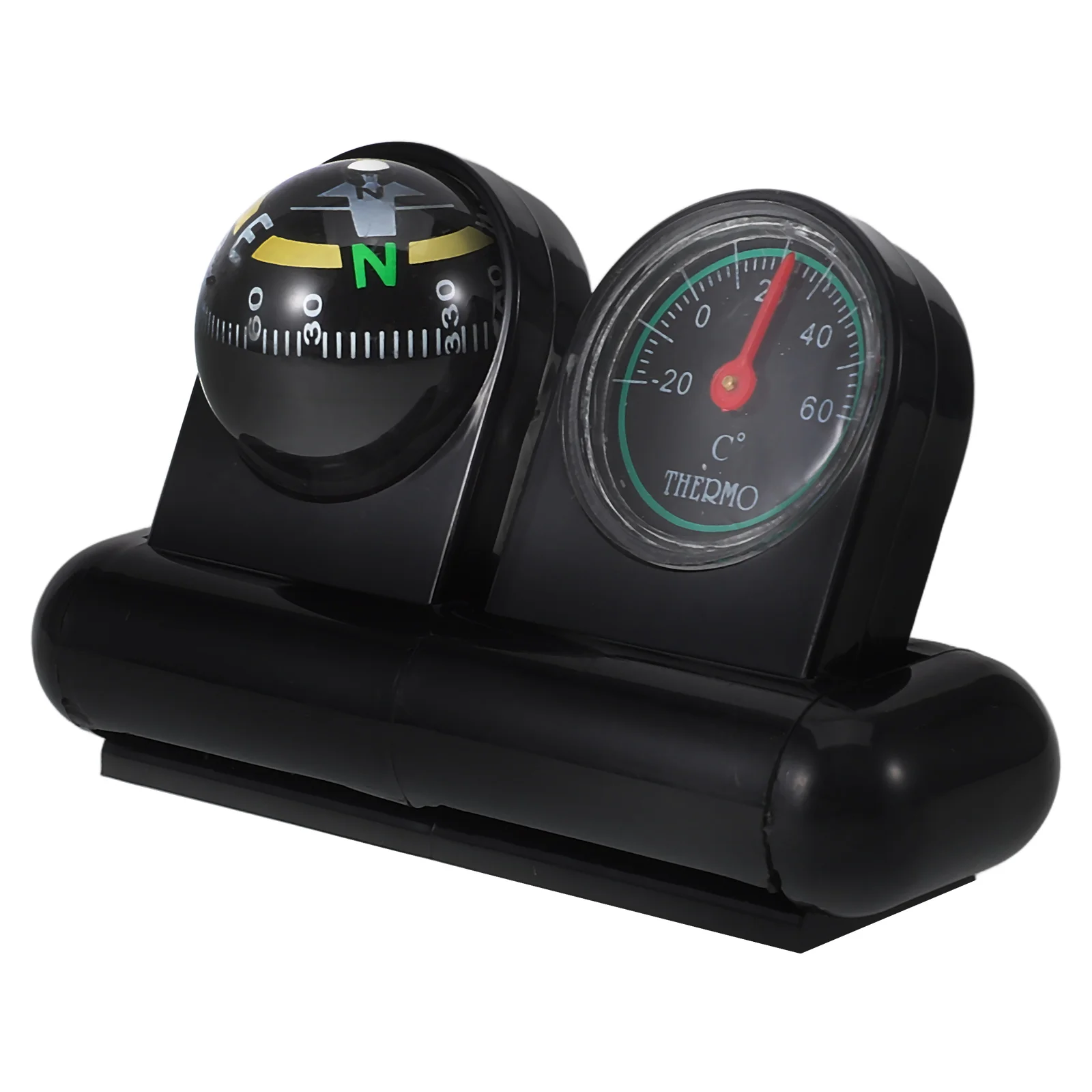 

Multi-Functional Car Compass Guide Ball Dashboard Mount Navigation Direction Compass Auto Thermometer Vehicle Temperature