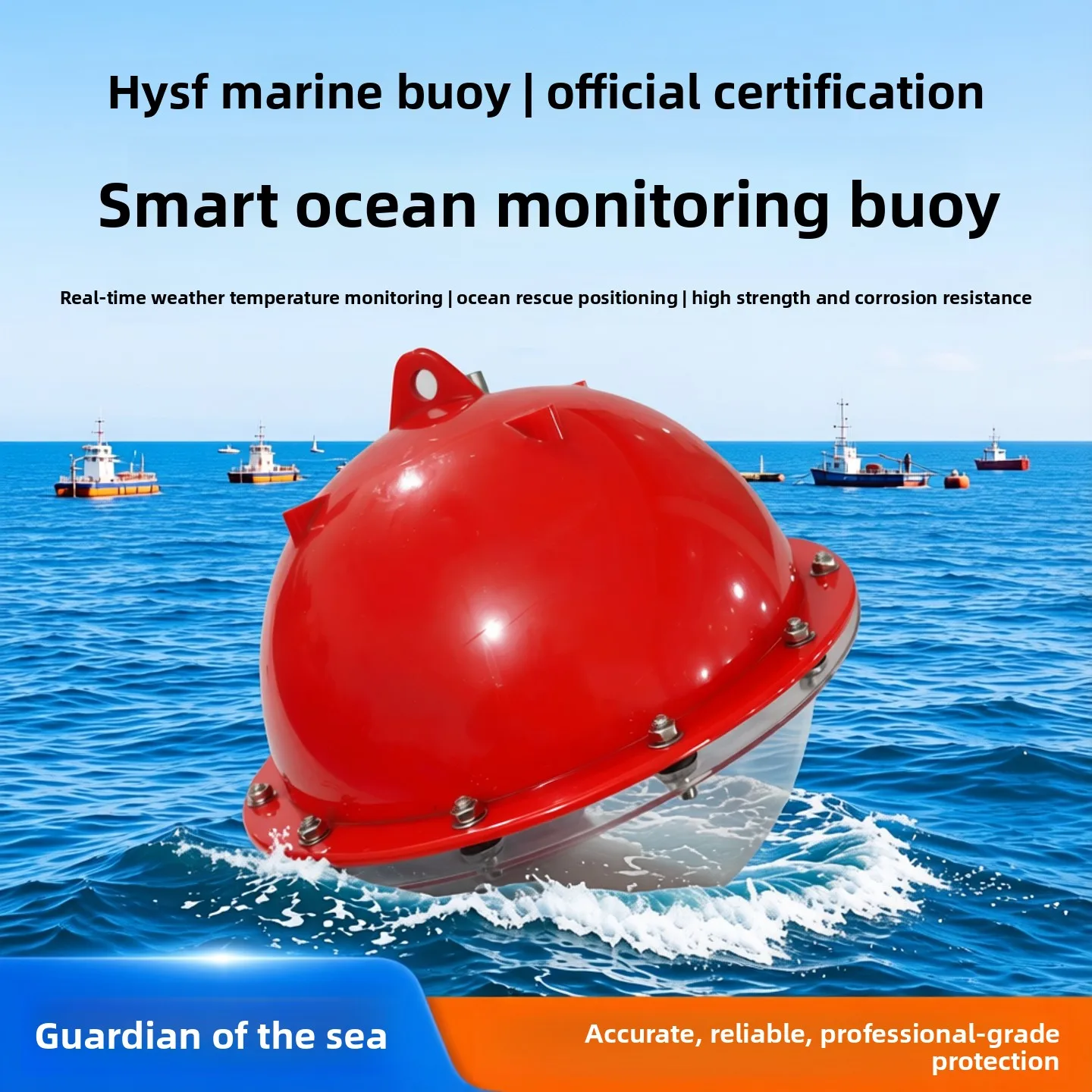 Su ace Ocean Drift Buoy Float Ball Model for Ocean Current Velocity and Direction Monitoring Search-and-Rescue Tracking Beacon