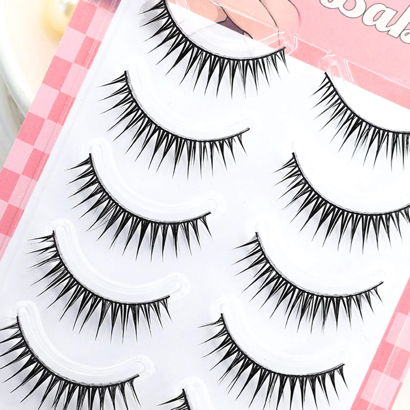 5 paia di strisce ciglia finte sottili striscia naturale ciglia manga trucco estensioni stile coreano striscia ciglia finte