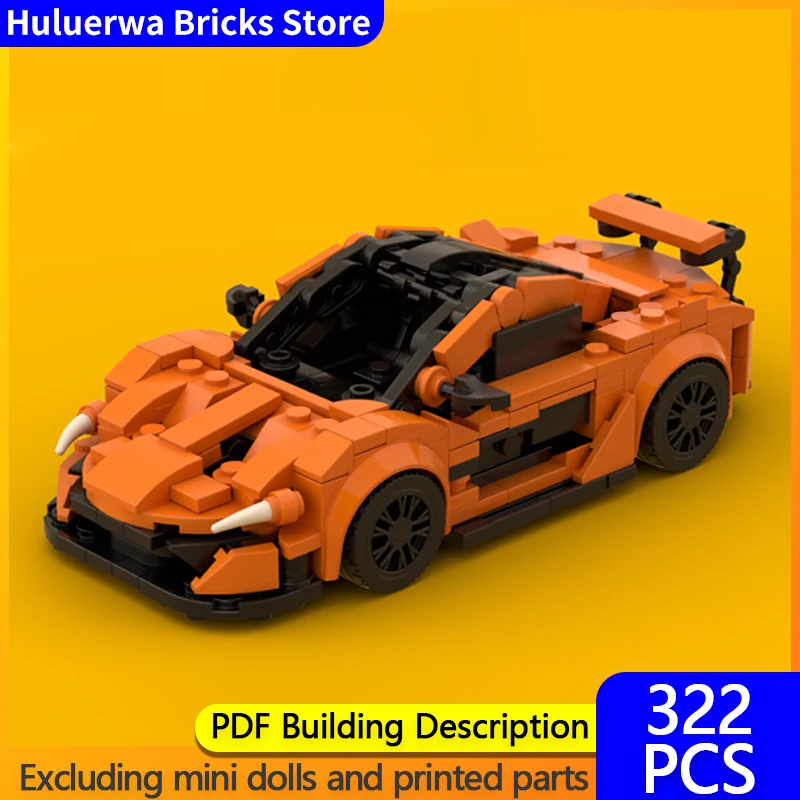 

Модель скоростного гоночного автомобиля MOC Building Bricks P1 GT Top Tier Спортивный автомобиль Модульная технология Детские праздничные подарки Сборка игрушечного костюма
