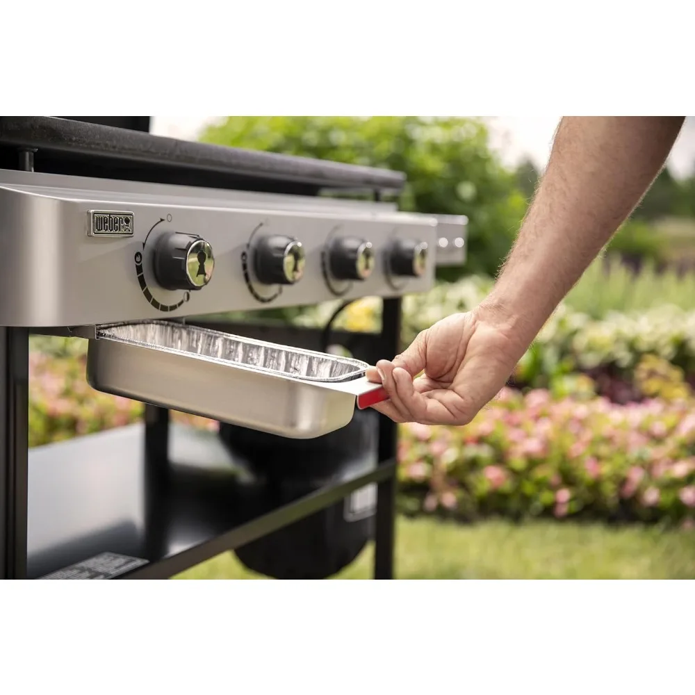 36 "Gas grill, 4 Brenner, schwarz