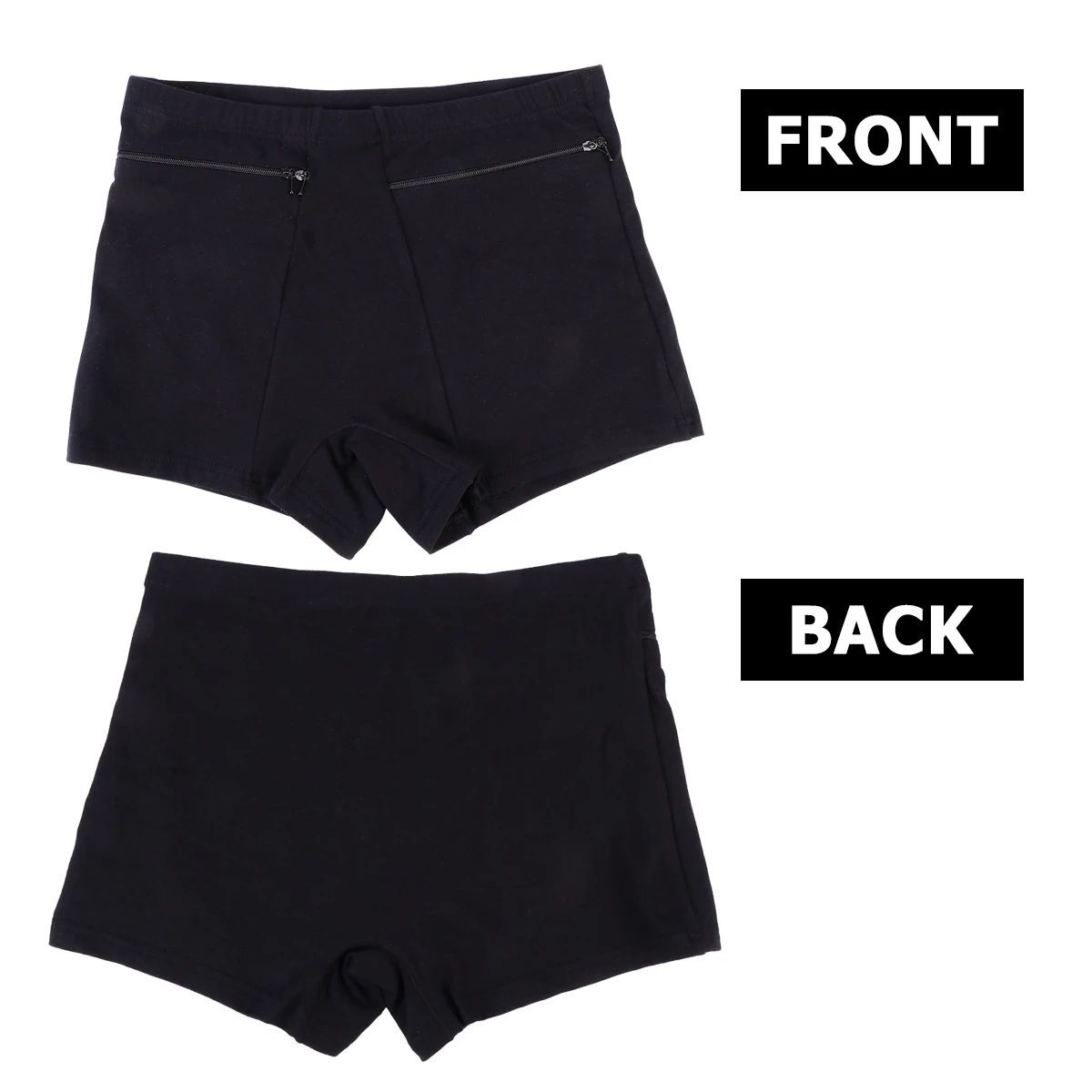 

Cotton Anti-theft Underwear Short Pants Washable Seamless Black 5% Spandex Lady