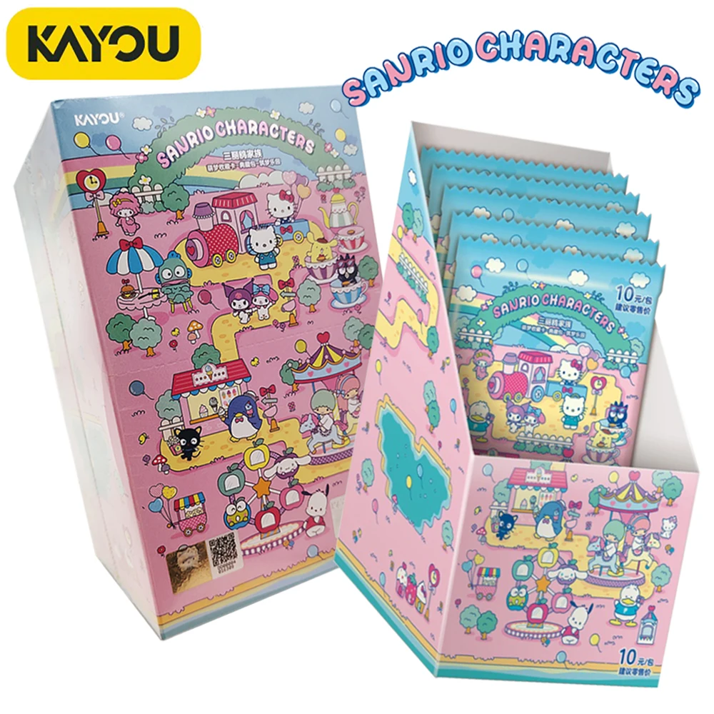 new-kayou-genuine-sanrio-collection-card-friends-love-classic-cartoon-ip-cute-kuromi-my-melody-exquisite-cards-peripheral-toys