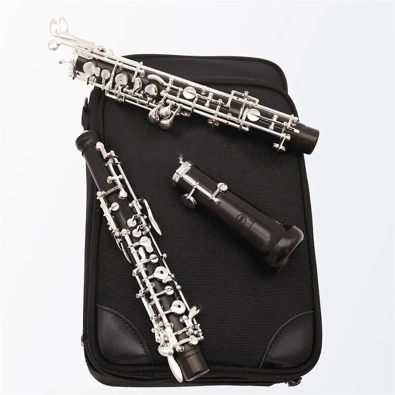 Full or semi automatic Oboe C Key Ebony Wood Top Grade Wooden Silier Keys Good Sound  For Professional Player