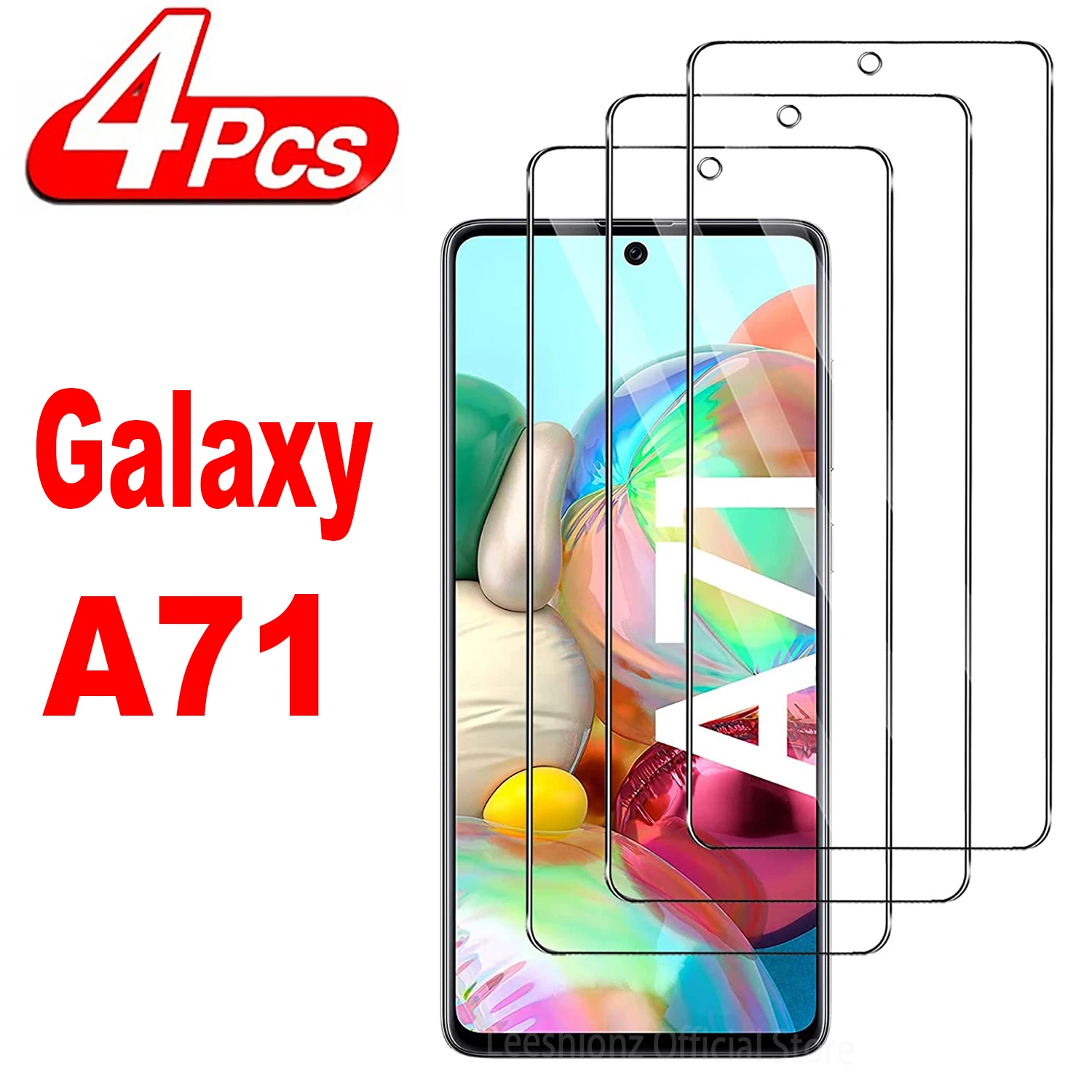 

9H Tempered Glass Film For Samsung Galaxy A71 5G 2/4Pcs HD Screen Protector Glass