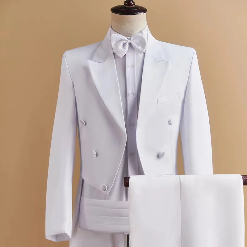 

BK004Men's tailcoat two-piece set Spring and Autumn wedding groomsman groom single piece top two-piece set