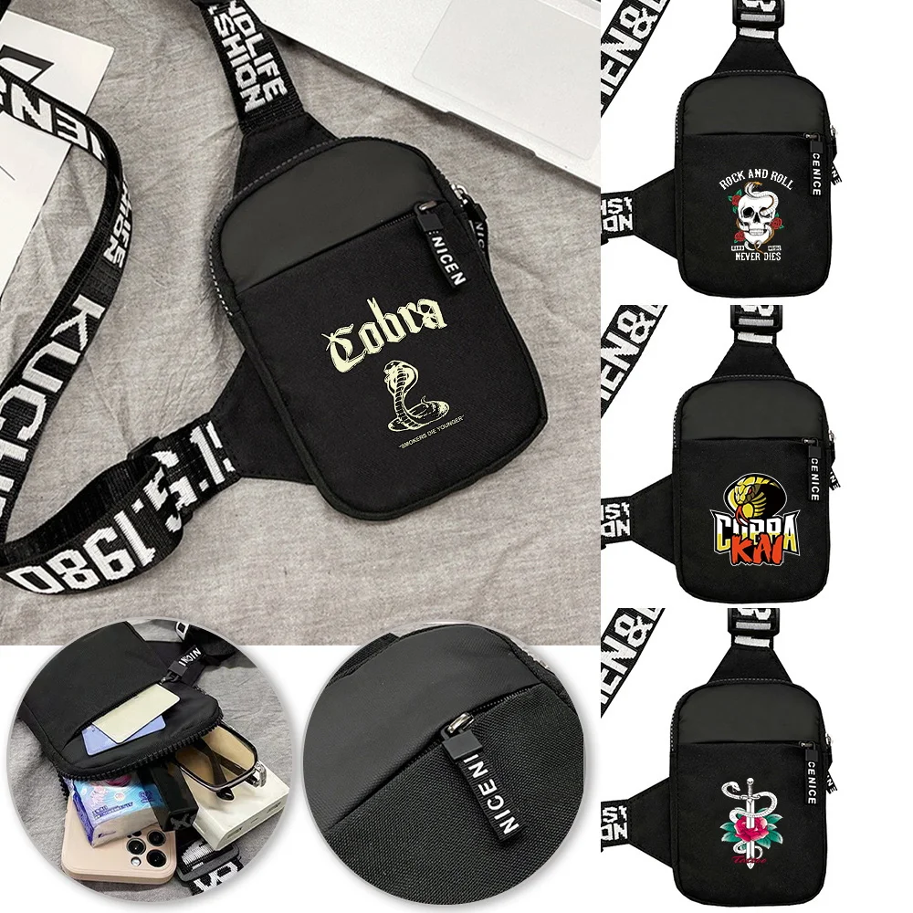 

Chest Pack Sports Running Trendy Multi-functional Chest Bag Lightweight Travel Hiking Cobra Series One Shoulder Crossbody Bag