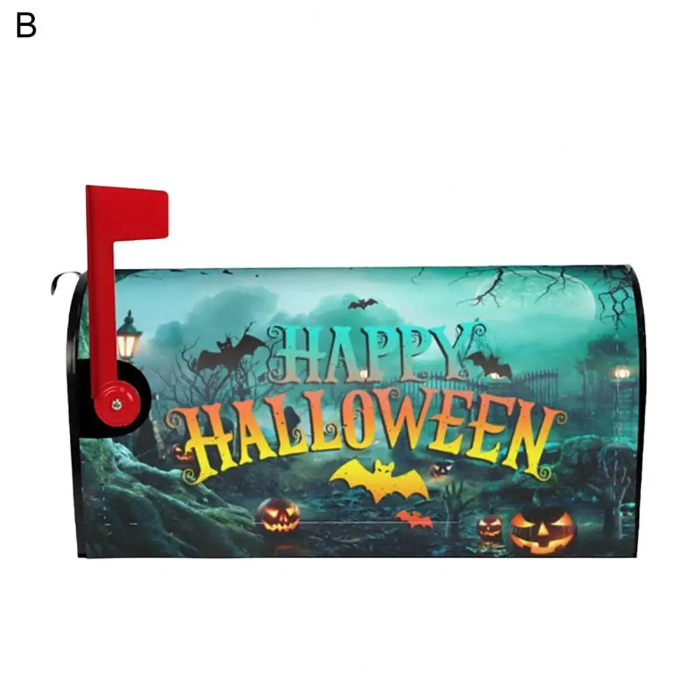 Durable Mailbox Cover Halloween Mailbox Cover Colorful Halloween Themed Magnetic Mailbox Cover for Garden Yard Home Outdoor