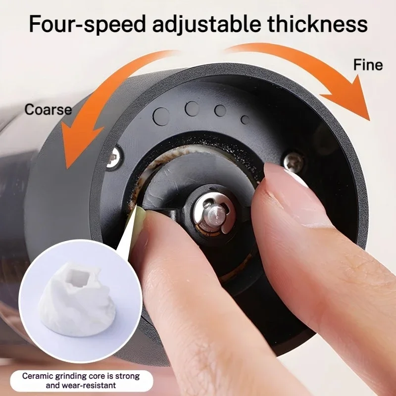 Автоматическая мельница для перца, регулируемая мельница для соли, электрическая мельница для перца, специй, мельница для кухни, кофемолка