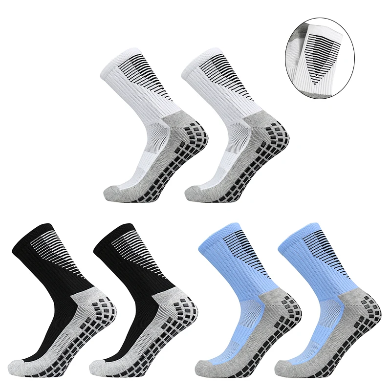 

Antideslizantes Futbol De Sports Calcetas New Soccer Socks Men Women Square Silicone Anti Slip Grip Football Socks