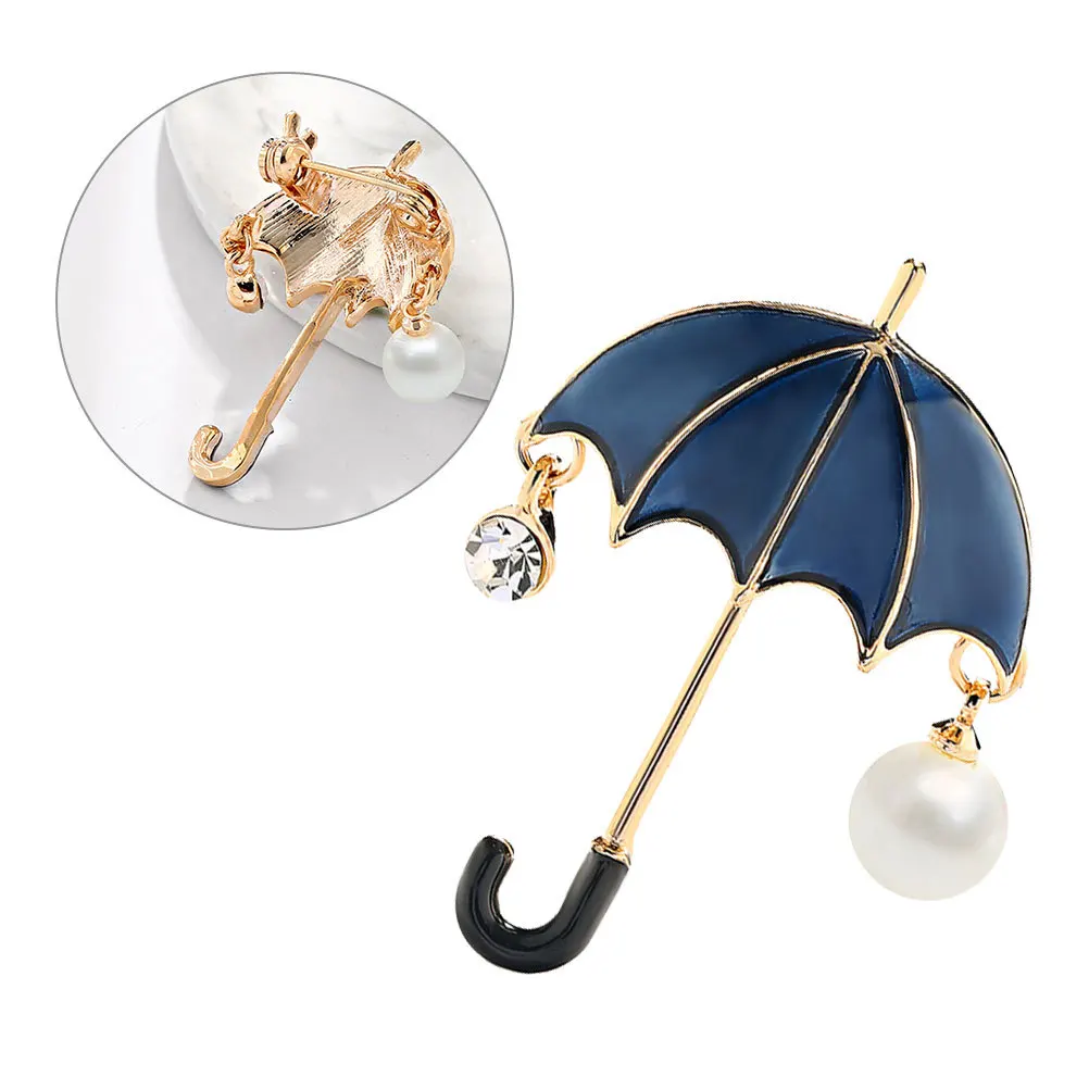 

Umbrella Brooch Alloy Pin Badges For Women Exquisite Handcraft Design Fashion Jewelry Gift Wedding Party Accessory Unique