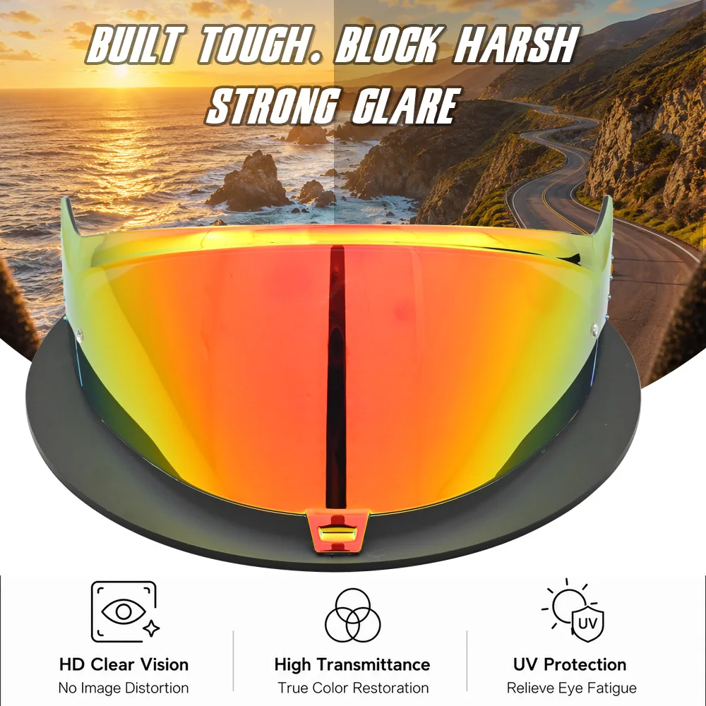 Motorcycle Helmet Visor for SHOEI Neotec 3 CNS-3C Anthem Grasp Satori Moto Helmet Replacement Photochromic Lens