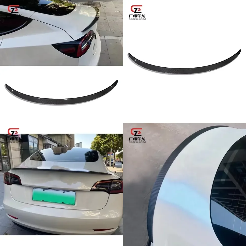 High Quality Carbon Fiber Rear Spoiler for Model 3 Car Spoiler