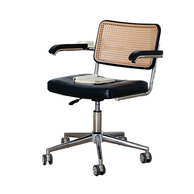كرسي مكتب شبكي مريح بالجملة مع تصميم الروطان المعاصر للرفع والدوران لتعلم الأعمال بالكمبيوتر المنزلي