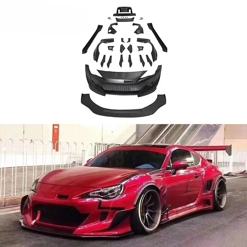 

High Quality V3 Rocket Bunny Style Wide Body Kit for GT86 BRZ ZN6 ZD6 ZC6 2012-2021 Front Bumper Auto Performance Kit