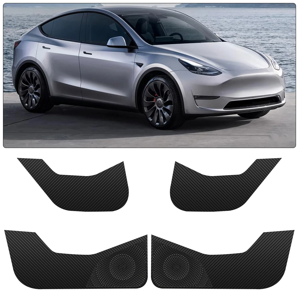 

Car Door Anti-Kick Cover Door Sill Protection Stickers for Tesla Model 3 2017–2023 Model Y 2020–2024 Leather 4PCS Accessories