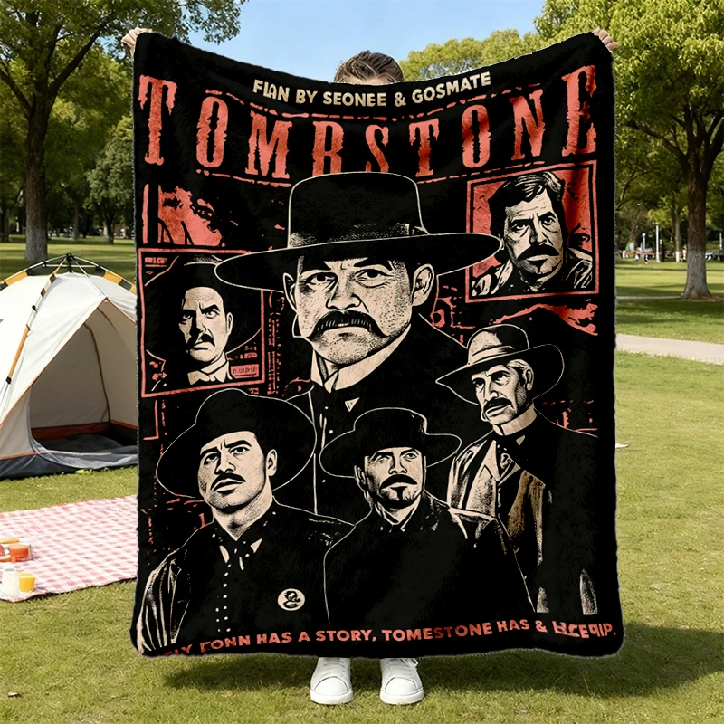 Tombstone: Western  Cozy Blanket