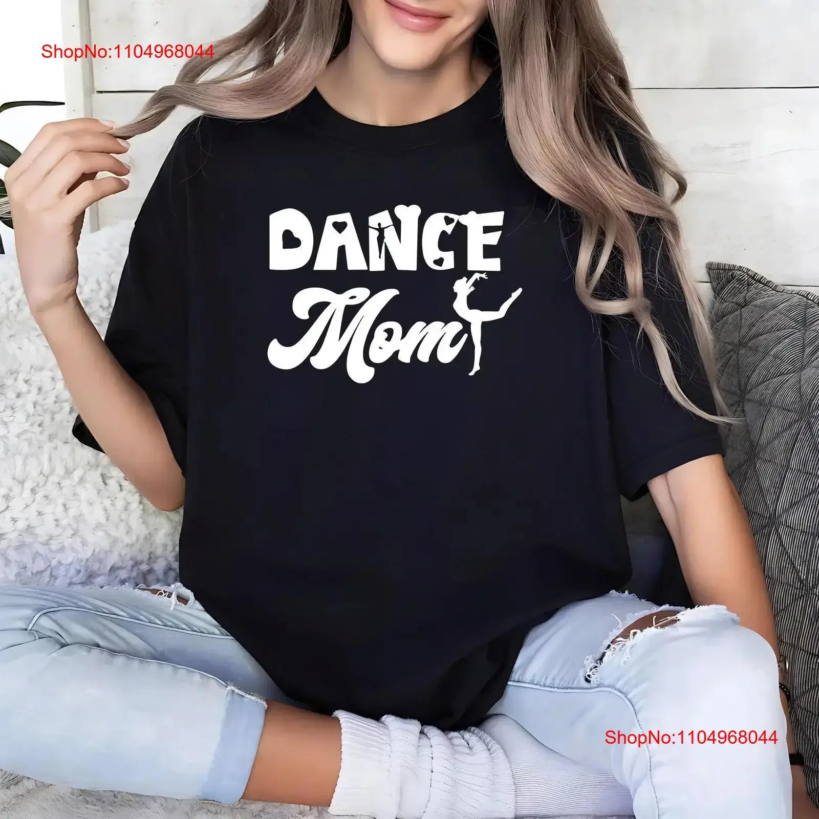 تي شيرت Dance Mom Life Mother SweaT لطيف لعيد الأم عتيق مغسول مريح ناعم أوم أنيق جرافيك قليلاً #1