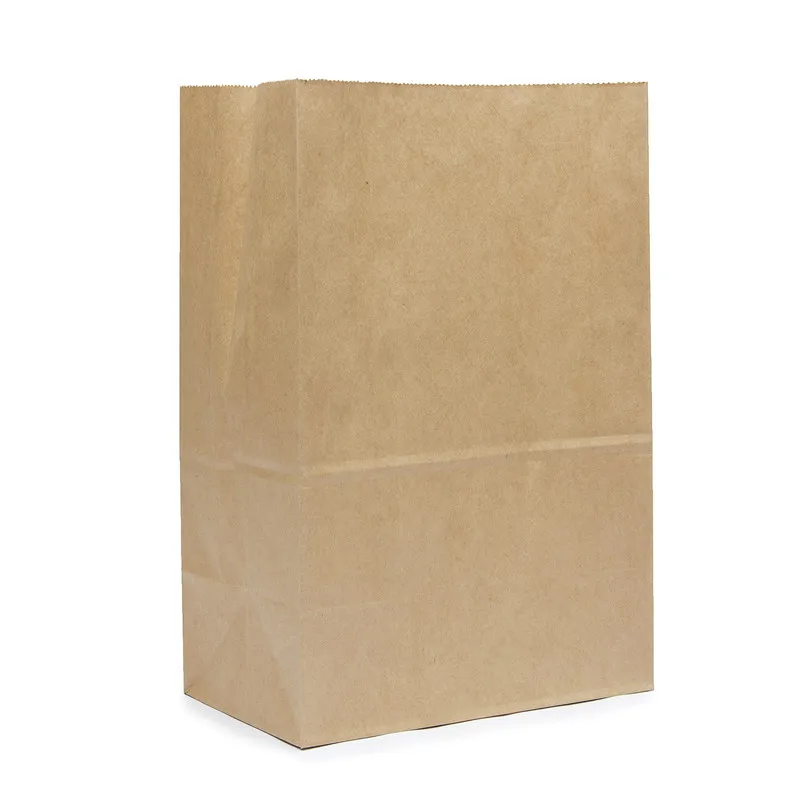 100pcs 27x15x9 32x18x11cm Brown Kraft Paper Bags Cookie Bread Baking Packag Gift Bags Packing Food Takeout Eco-friendly Bag