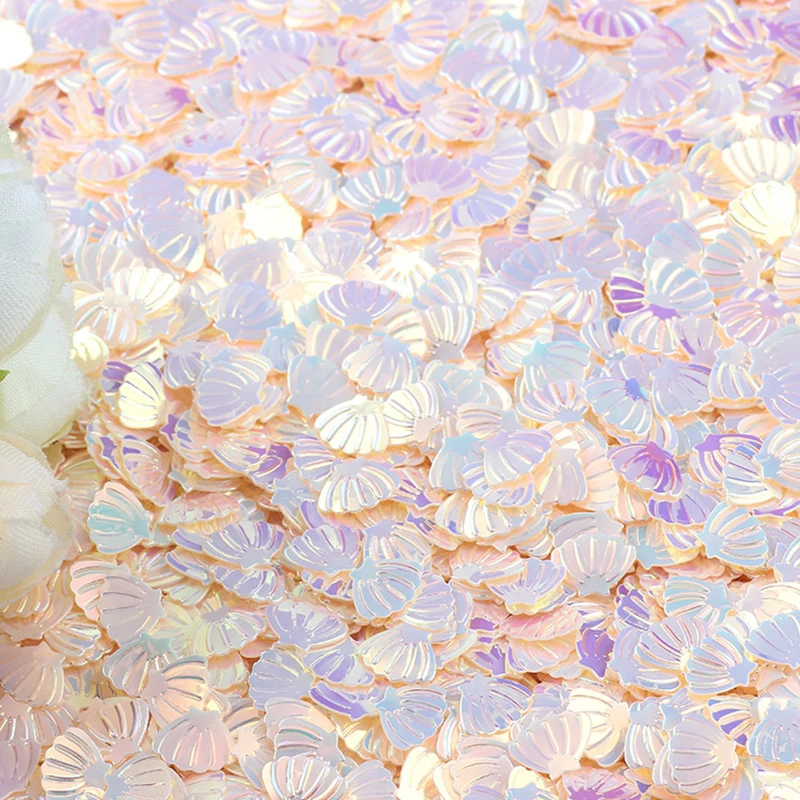 15 gr/paket schillernden glänzenden Muschel Konfetti Glitter DIY liefert Baby party Mädchen Meerjungfrau Geburtstags feier Dekorationen DIY Gefälligkeiten – Detail 6