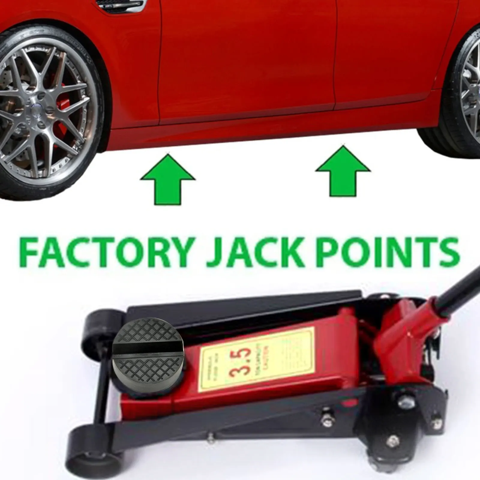 Car Lift Jack Stand Rubber Pads  Slotted Floor Pad Frame Rail Adapter Scissor For Fiat Peugeot Vauxhall Renault Alfa VW BMW