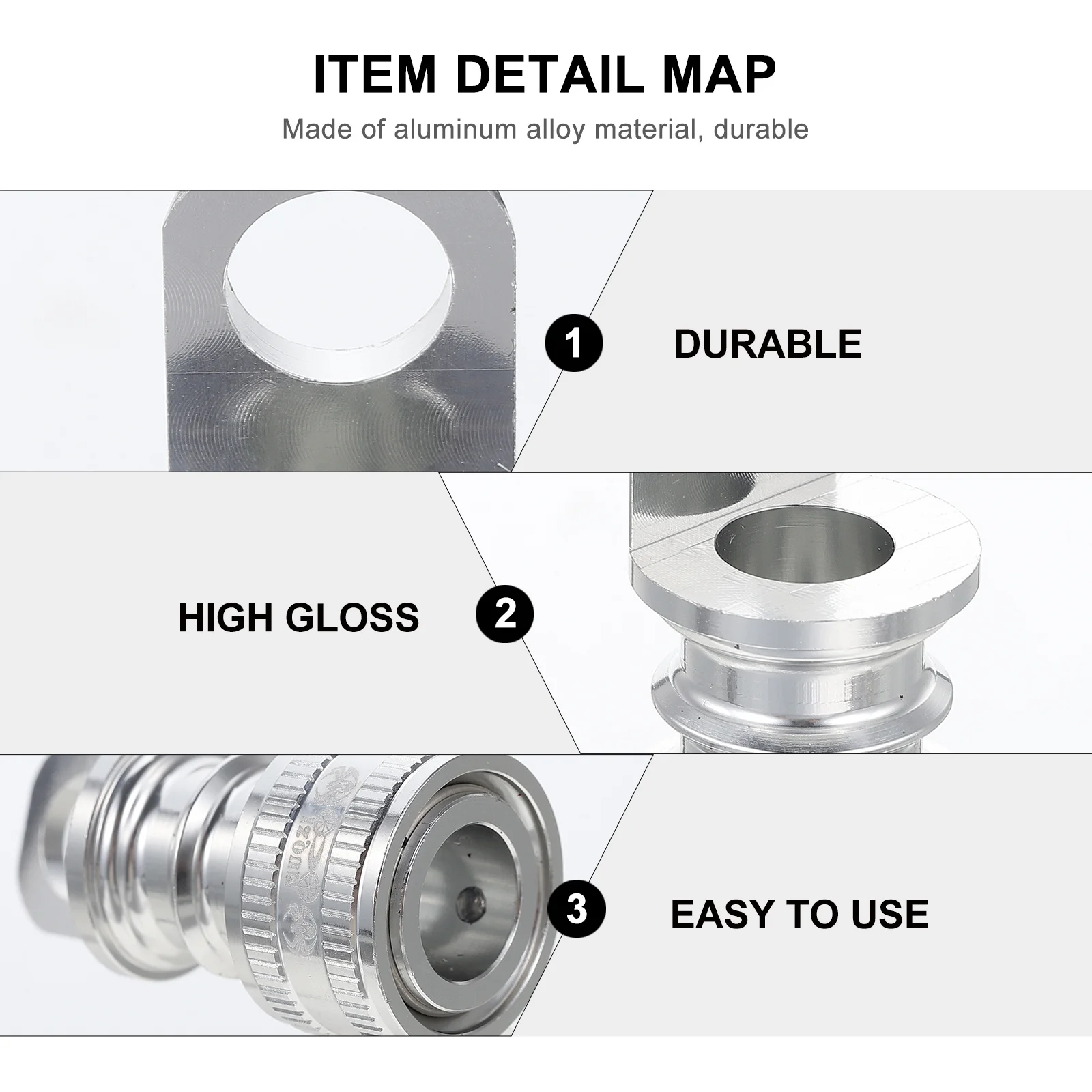 

1 Set Quick Release Buckle Mount For Folding Aluminum Alloy Removal Tool, Lightweight Durable Parts, Holder, Folding Mounts,