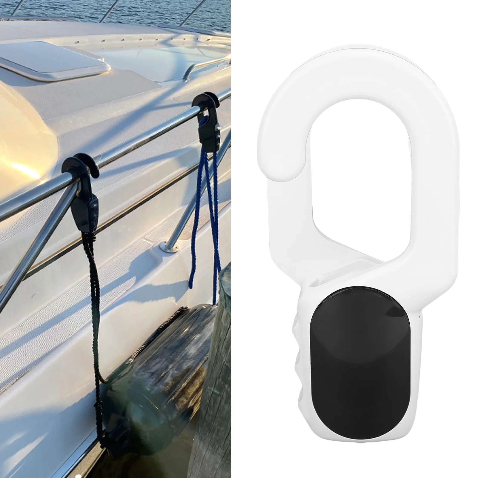 

Boat Bumper Hanger 42mm Quick Adjustment High Strength Boat Bumper Hanger Adjuster Clip for Yatch Boat Bumper Hanger